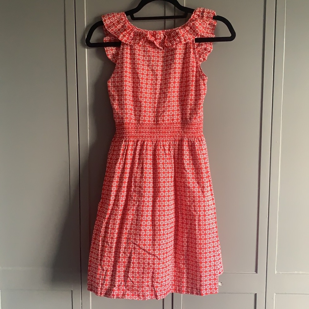 LOFT Ann Taylor Red and White Dress - Picture 2 of 3